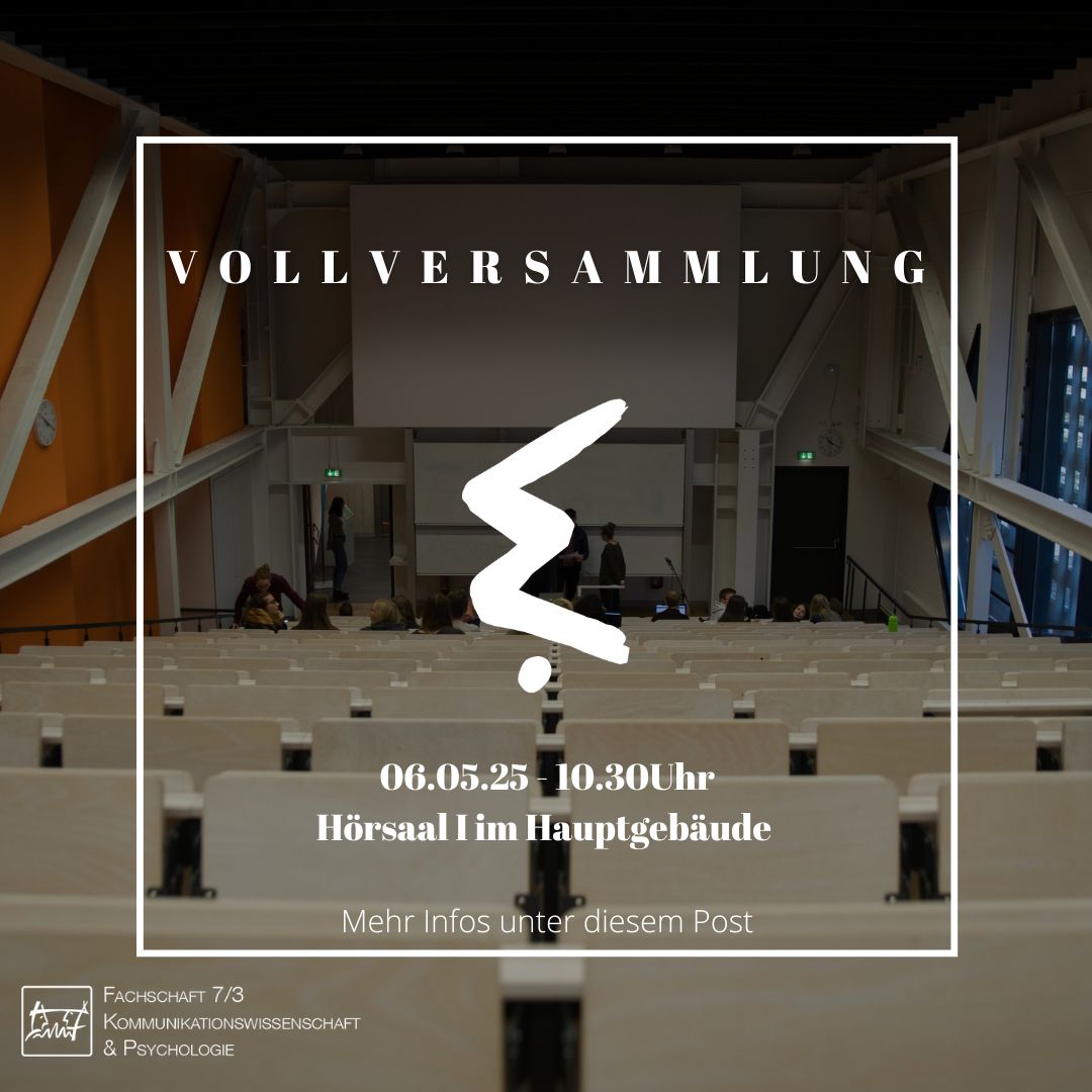 Fachschaftsvollversammlung am 06.05.2025